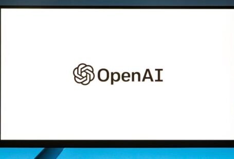 Website Safety - Monitor screen with OpenAI logo on white background